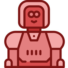 robot two tone icon
