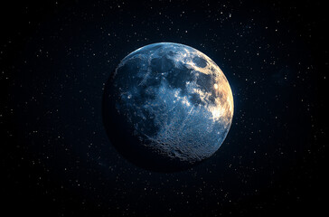 Black Sky with Empty Center and No Stars or Moon