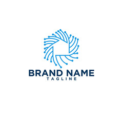 dualmeaning- home and technology logo concept