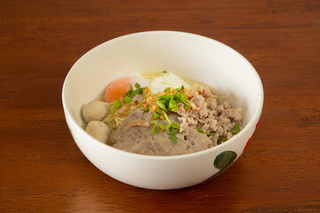 Delicious homemade meatball soup kitchen food photography cozy atmosphere top view culinary delight
