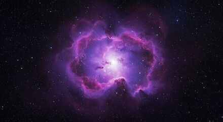 Cosmic Bloom: Midnight Radiance AI Generated