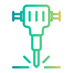 drill Line Gradient Icon