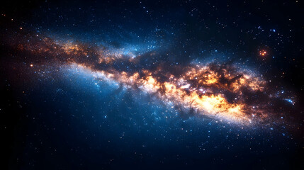 Obraz premium Cosmic Nebula Illustration