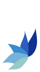 Naklejka premium Blue Flowers in high resolution image