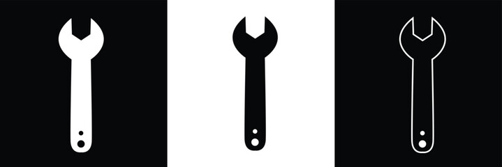 Wrench icons set. repair icon. tools sign and symbol .Vector Illustration .EPS 10 .