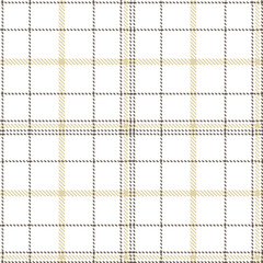 Cool white Tartan patterns fabric texture. Elegant Mellow greyish brown Seamless Tartan