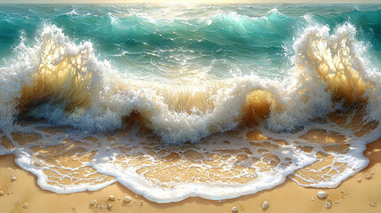 woman in the water. Generative AI