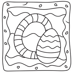 Comfy patterns coloring page, bold and easy coloring book page, patterns, mandala, flowers, floral, animals, vector illustration, line art, black and white, victor art, illustration