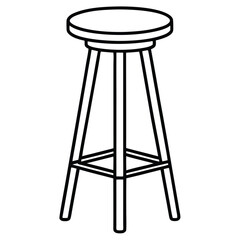 Bar Chair Vector Art – High-Quality Stock Illustrations