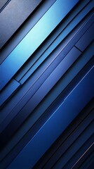 Obraz premium Layered Blue Stripes Phone Wallpaper Modern Abstract Background with Textured Gradient Design
