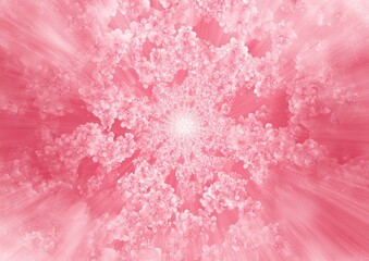 Abstract swirling pink cluster explosion