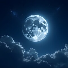 Obraz premium moon and clouds