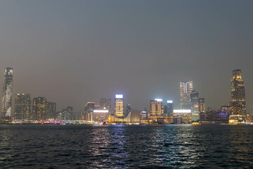 Naklejka premium Urban nightscape