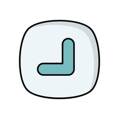 Diagonal Arrow icon isolated on a white background. Vector illustration.