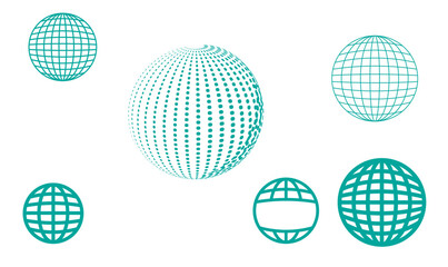 Globe Designs, News Globe, Globe Design, Abstract doted Globe