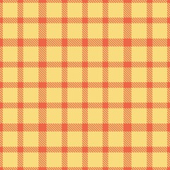 Plaid pattern seamless. Traditional orange pink & Vivid wheat Tartan Fabric Design. 