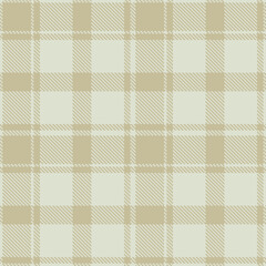 Iridescent light grey Seamless Tartan with Warm putty accents Fabric Design