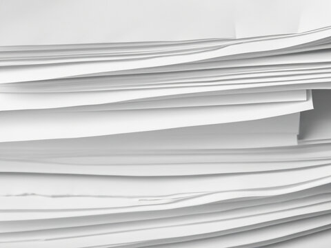 Stack of paper sheets as background, closeup