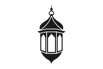 Ornate Silhouette of Middle Eastern Hanging Lantern Design  © Shipon