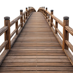 Fototapeta premium 3D Bridge with Plank Texture 