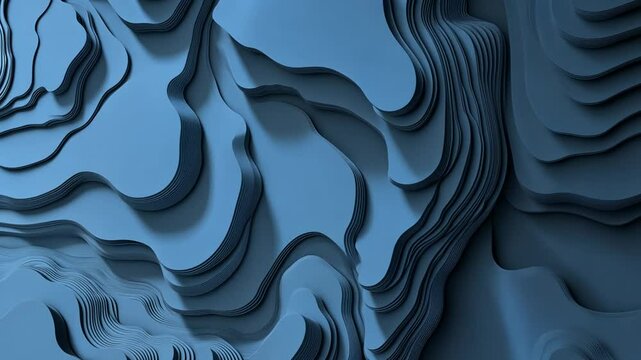 Creative Abstract Background With Layered Paper Cut Shapes Design Generative AI