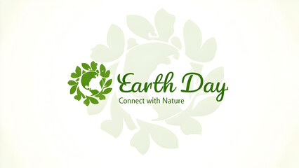 Fototapeta premium Earth Day Eco-Friendly Concept Design – Green Globe with Leaves, Environmental Awareness, Sustainability, Nature Conservation, Climate Change, Renewable Energy, Eco Logo, Organic Lifestyle, Ecology