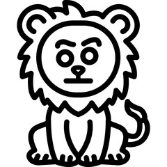 Lion Eyebrows Icon