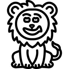 Grinning Lion Icon