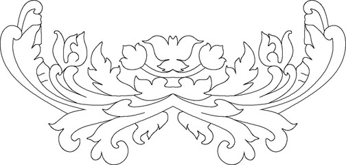 sketch vector illustration design drawing engineering architecture detail ornament decoration classic vintage