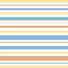 Blue, yellow, and brown stripes pattern on a white background