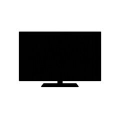 Flat Screen TV Silhouette – Modern Television Icon