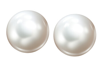 White Pearl Set on transparent background
