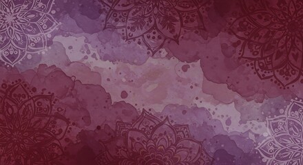 Crimson Mandala Dreamscape AI Generated