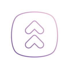 Arrow Up icon isolated on a white background. Vector illustration.