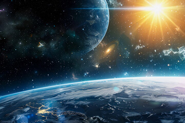 planet in space