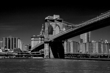 The Brooklyn Bridge, New York City, USA in 2019