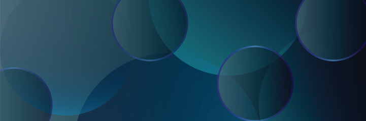 Dark blue abstract background with shiny geometric shapes graphics. Modern blue gradient circle. Dynamic shape. Suitable for covers, posters, brochures, presentations, vectors