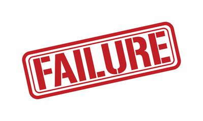 FAILURE red stamp text vector, rubber stamp