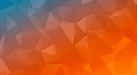 Obraz premium Crimson & Azure Polygons AI Generated