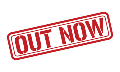 Fototapeta premium OUT NOW red stamp text vector, rubber stamp