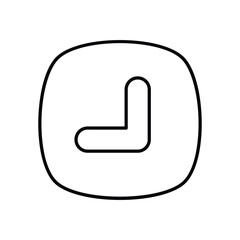 Diagonal Arrow icon isolated on a white background. Vector illustration.