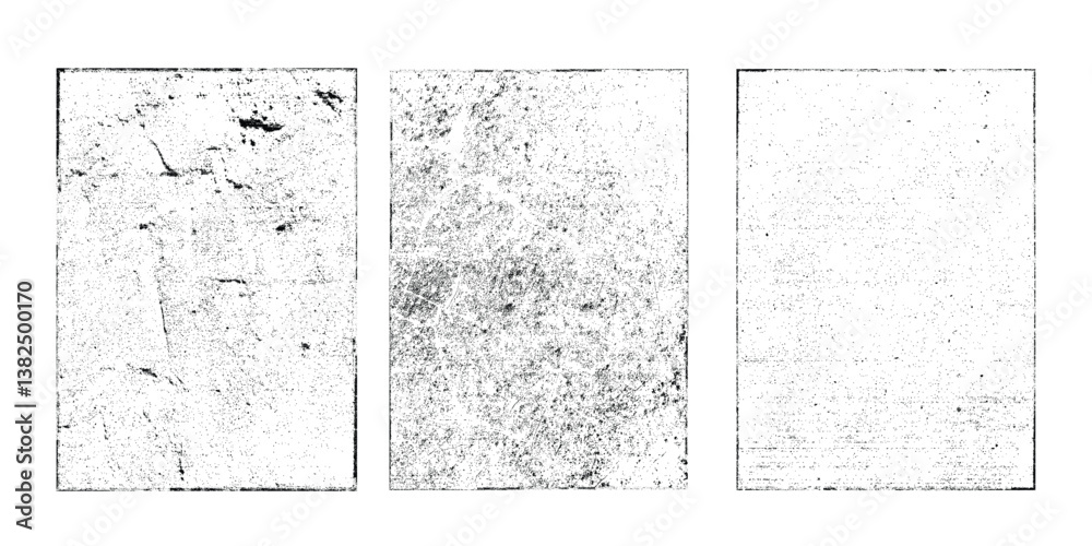 Aufkleber grunge urban backgrounds set.texture vector.dust overlay distress grain ,simply place illustration o