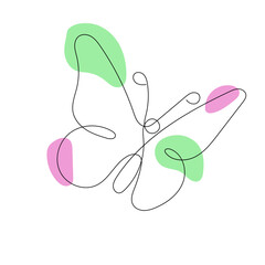 Butterfly Continuous Line
