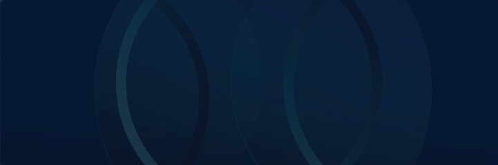 Obraz premium Dark blue abstract background with shiny geometric shapes graphics. Modern blue gradient circle. Dynamic shape. Suitable for covers, posters, brochures, presentations, vectors