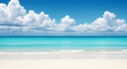 Obraz premium Azure Embrace: Noontide Serenity AI Generated