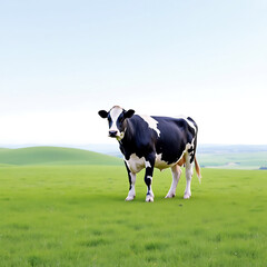Holstein Cattle black and white cow background