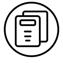 Document Vector Line Icon Design