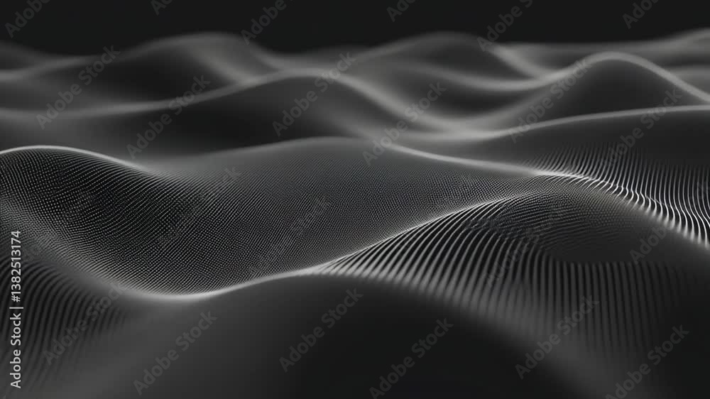 Poster abstract lines and dots create a dynamic big data concept background generative ai