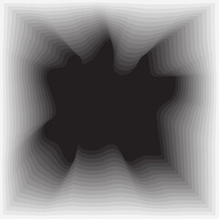 Square with wavy dynamic transparent. Technology style