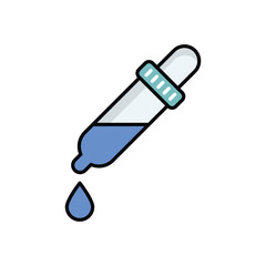 Eye Dropper icon isolated on a white background. Vector illustration.